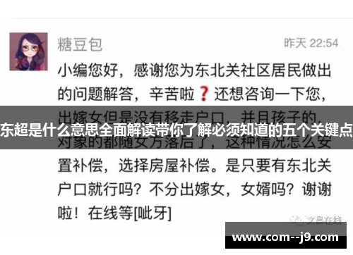 东超是什么意思全面解读带你了解必须知道的五个关键点